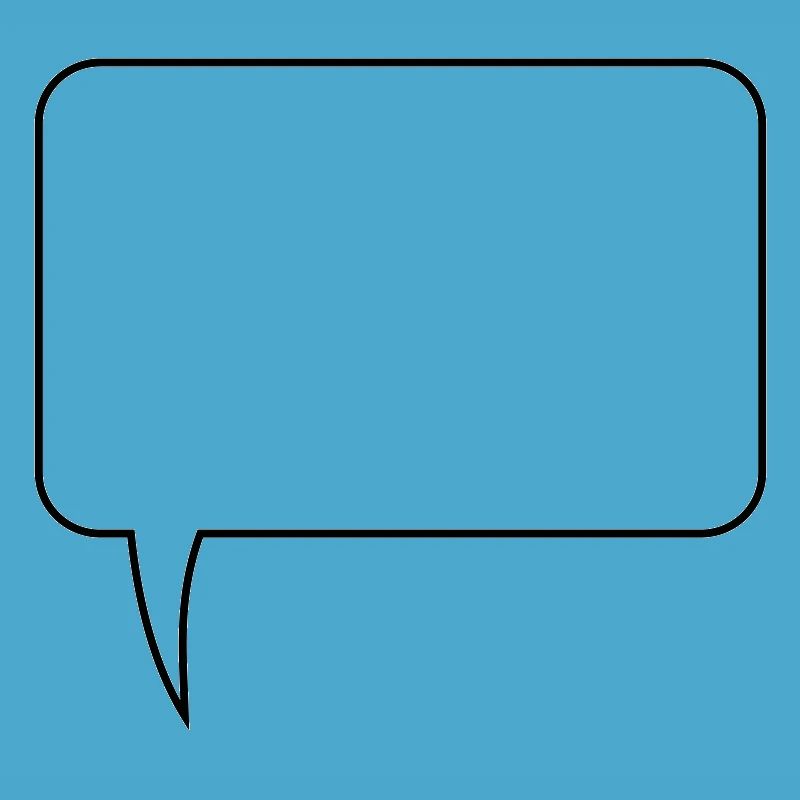 Speech bubble rectangle design