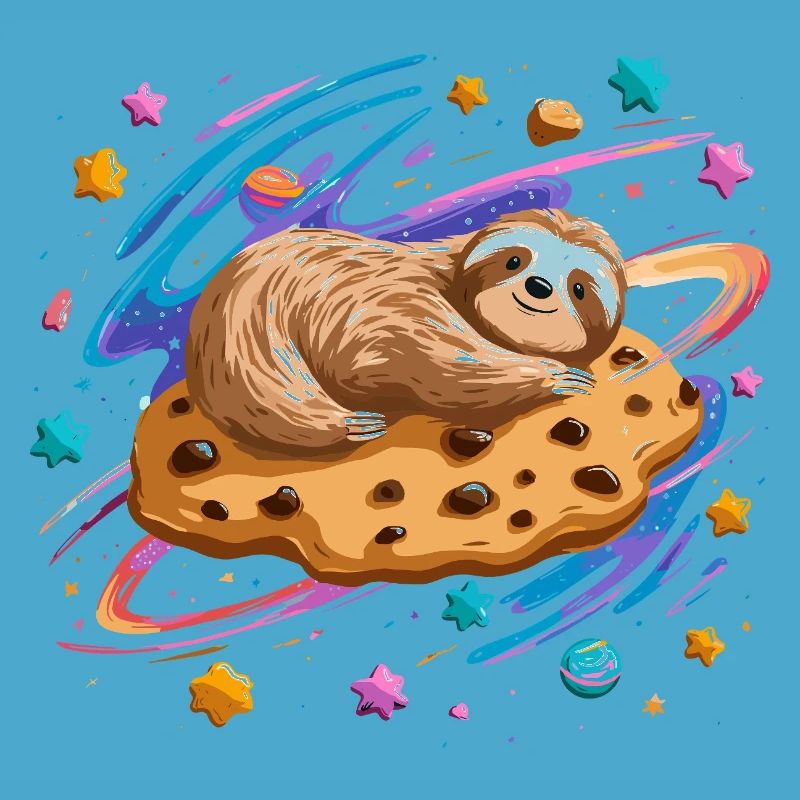 Space Sloth on Cookie