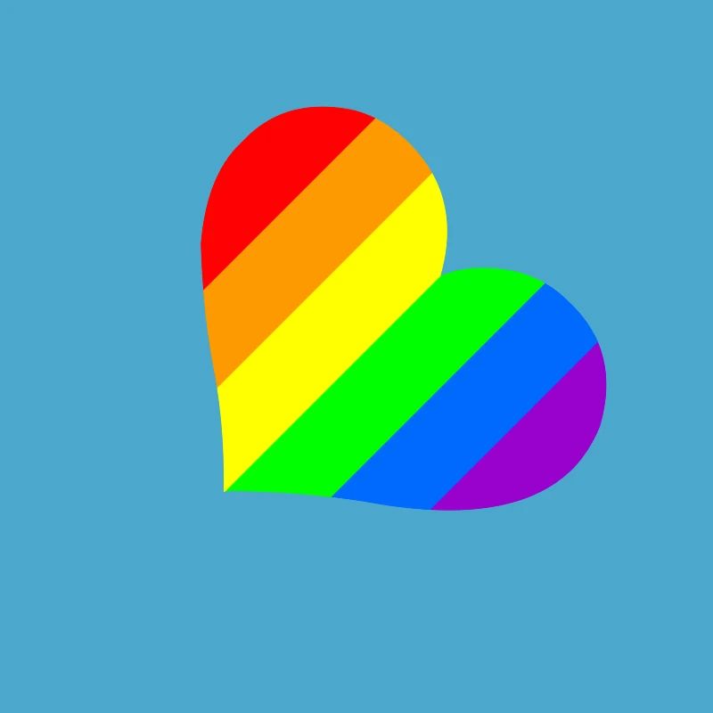 Regenbogen Herz
