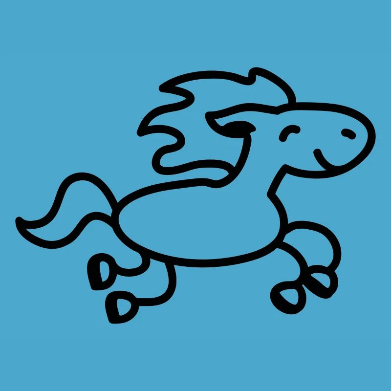 Cheval saute - ligne