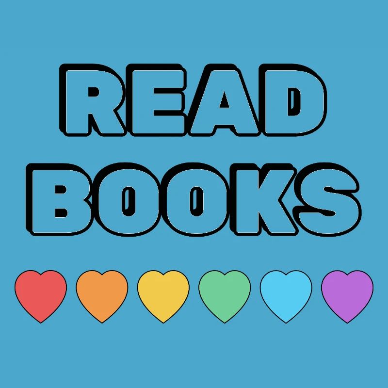 Read Books Rainbow Hearts
