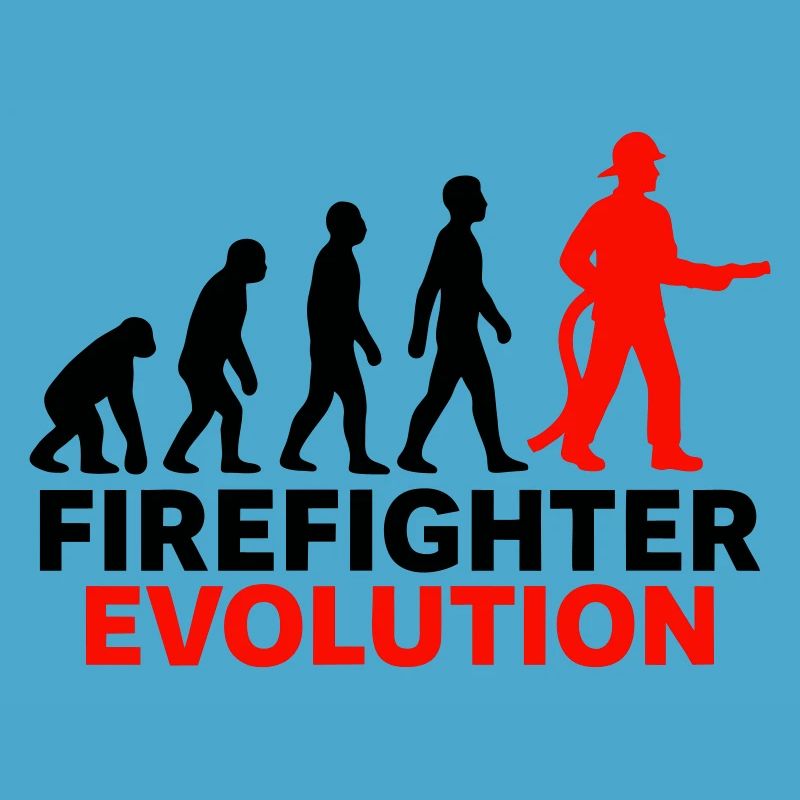 Feuerwehr Evolution Held Geschenk Cool