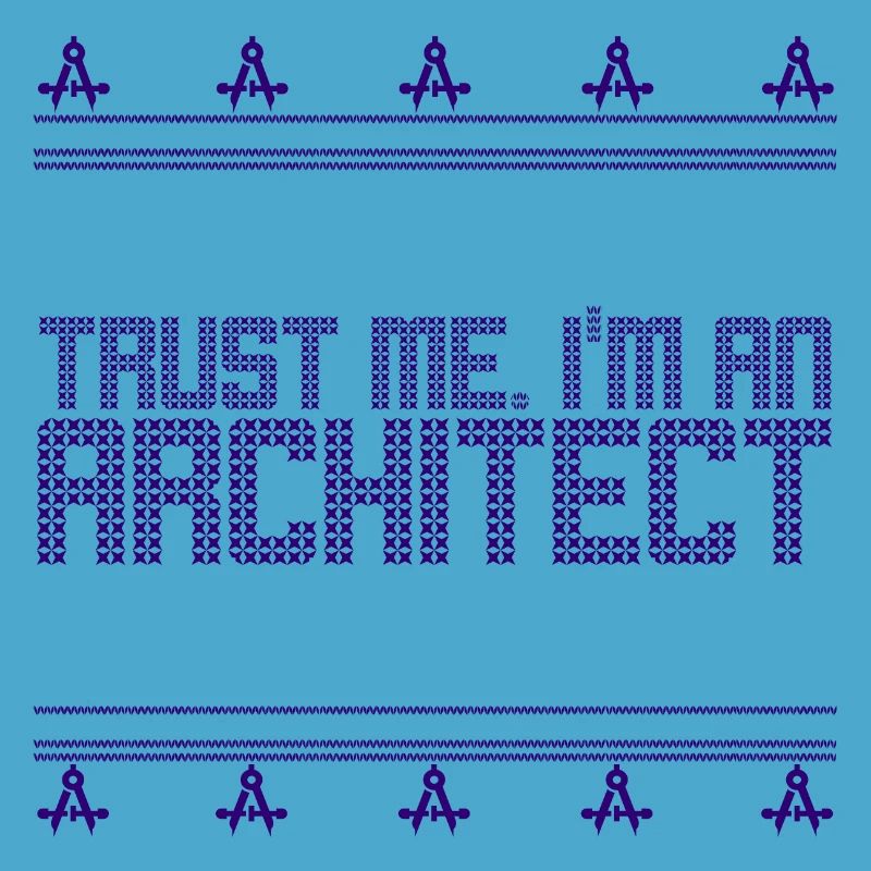 Architecte laid noël pull, professions zirkel