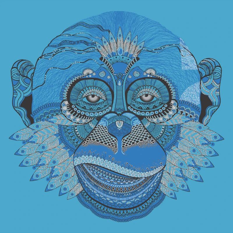 Abstrakter Affe Geschenk Geschenkidee