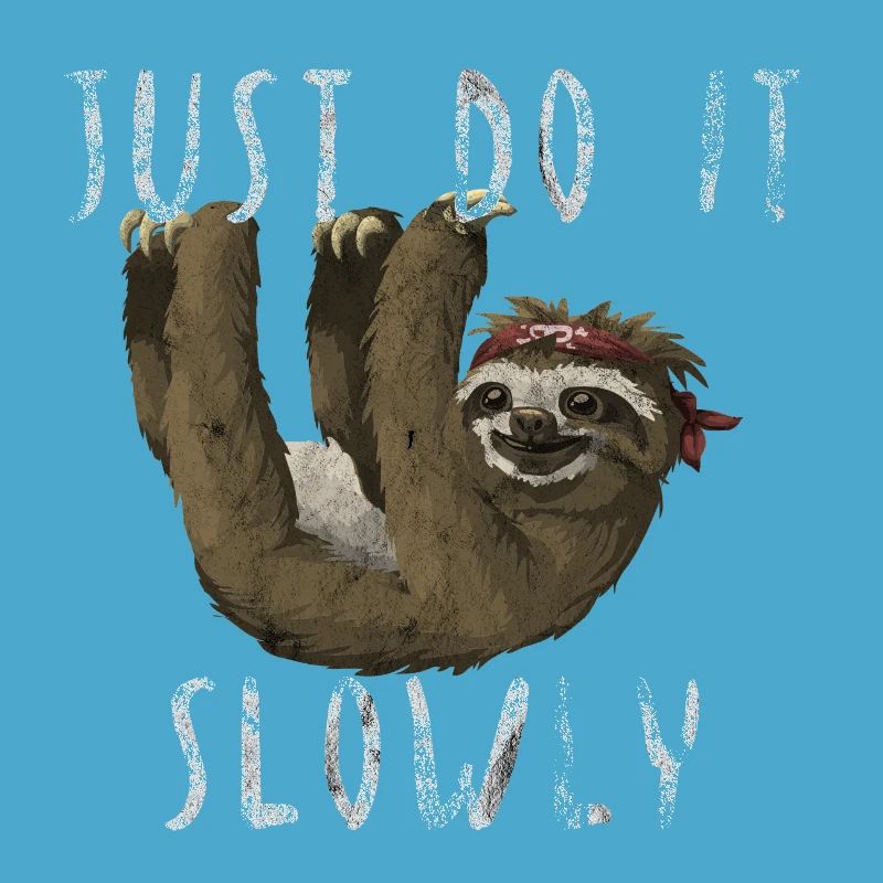 Just do it Slowly sloth gift idea