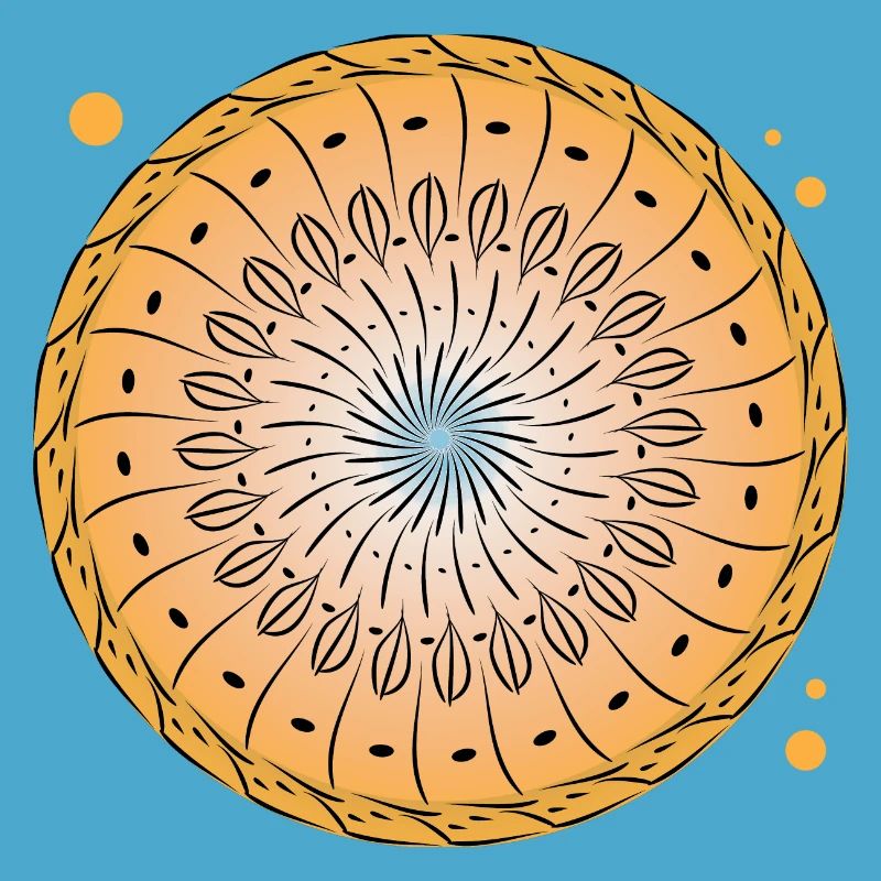 Rotating pattern circle