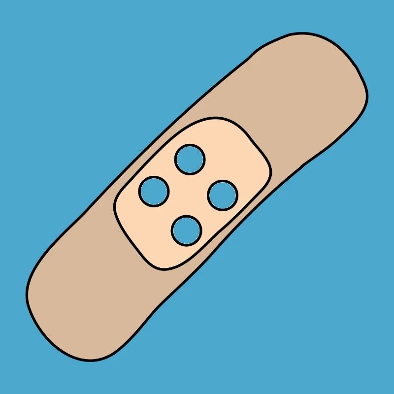 Patch, blessure, blessure, guérison, idée cadeau