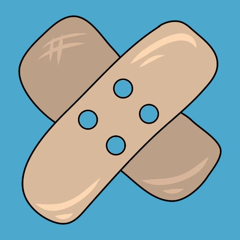 Patch, blessure, blessure, guérison, idée cadeau