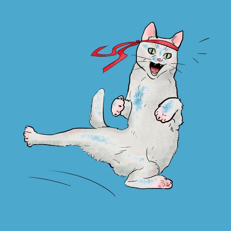Chat au karaté