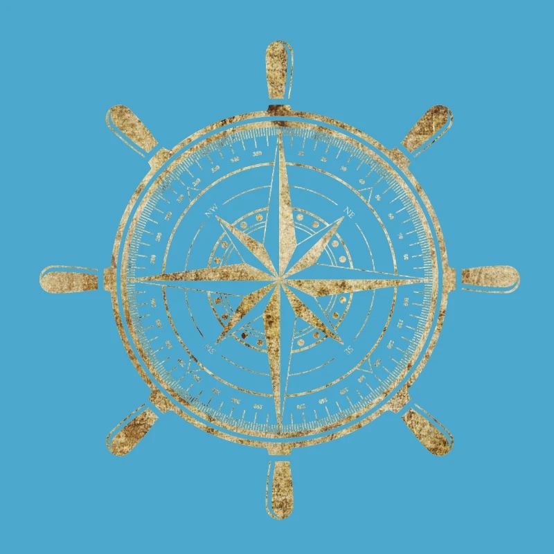 Compass in gold