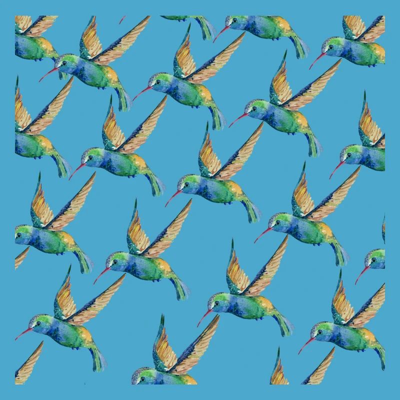 Humming Bird Pattern Bird Lovers Gift Design