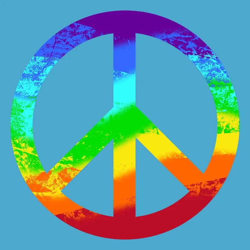 Peace-Zeichen Regenbogen Rainbow Frieden Graffiti