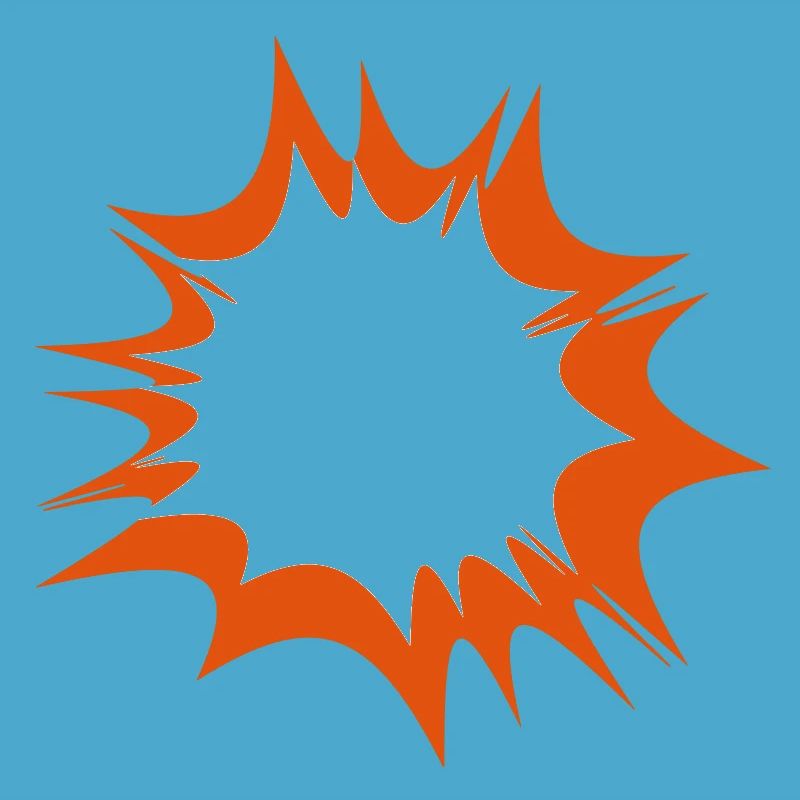 Comic Sprechblase Explosion