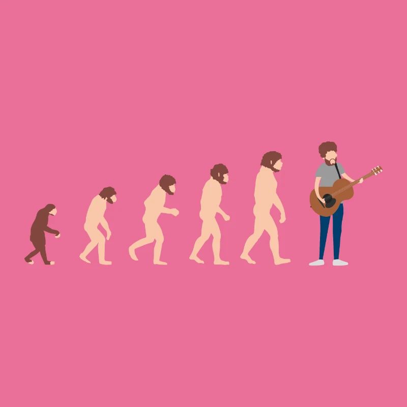 Guitariste Evolution Idée cadeau amusante