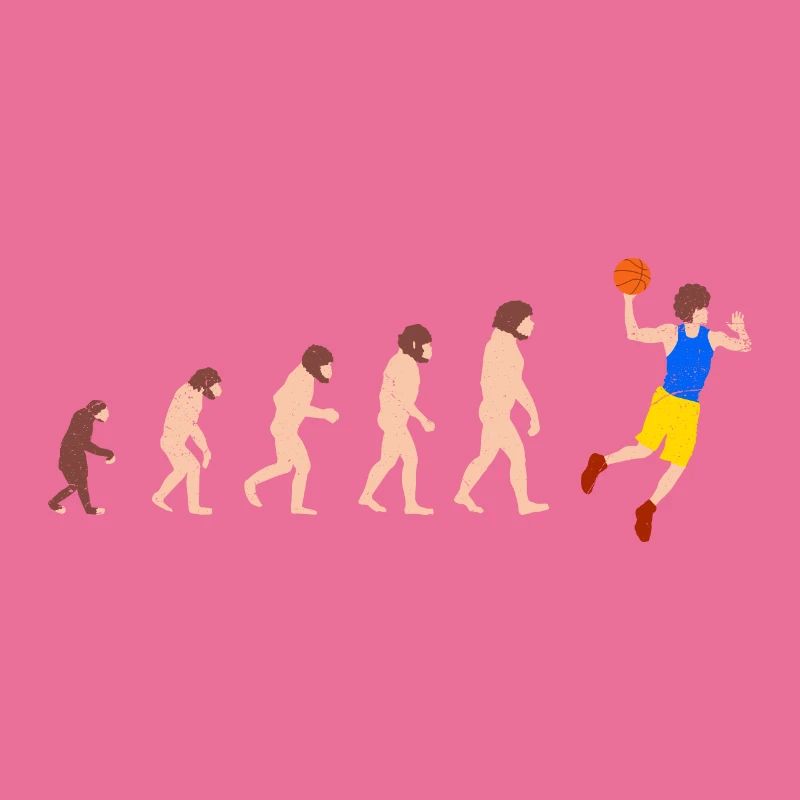Evolution Basketteur Drôle idée cadeau