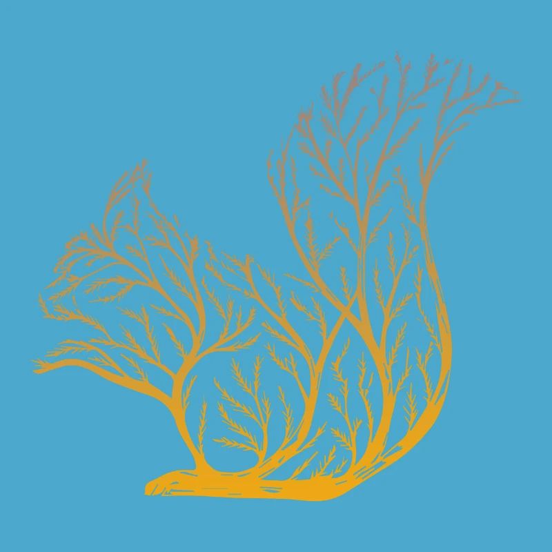 Eichhörnchen aus einem Baum