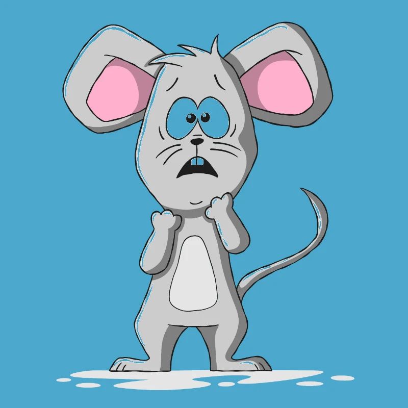 Souris anxieuse
