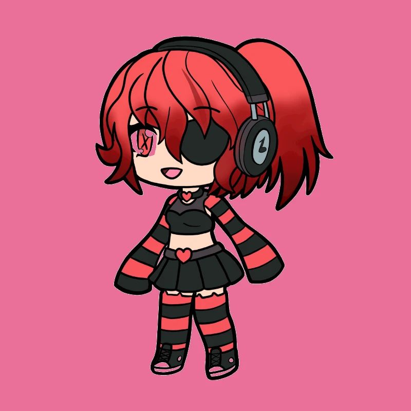 Red Emo Pirate Kid