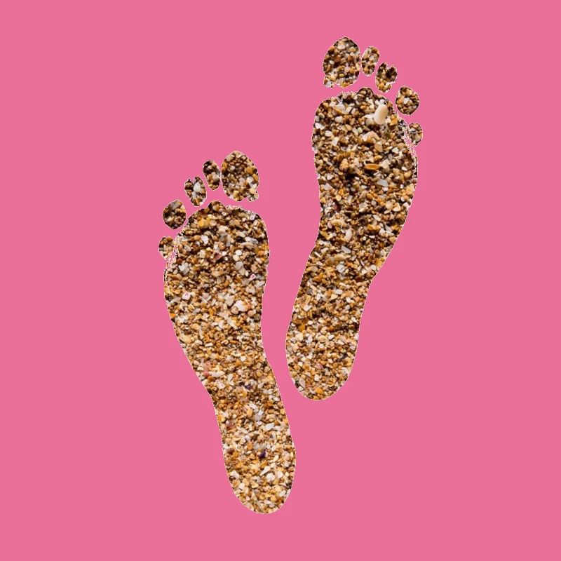 PLAGE DE SABLE PIEDS NUS
