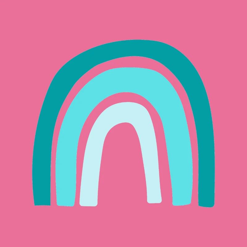Turquoise rainbow