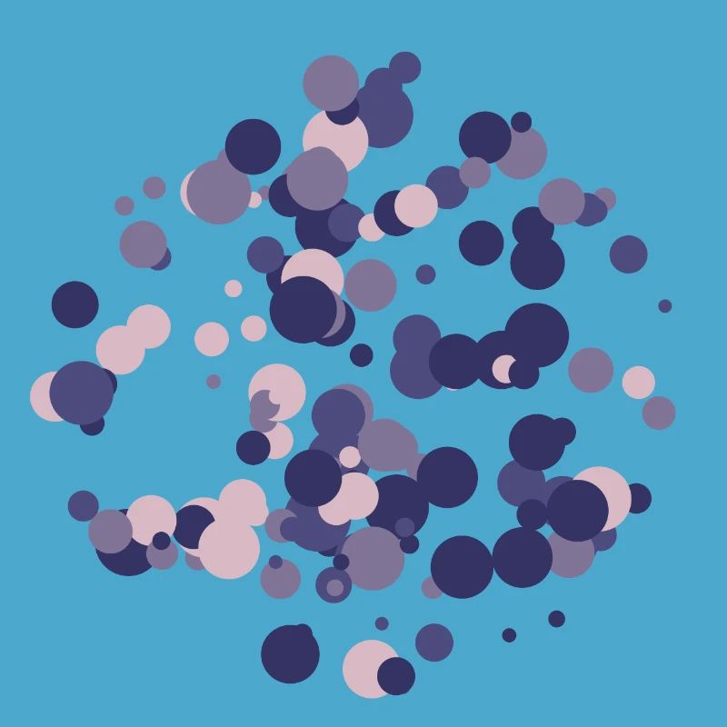 Abstract circles pattern