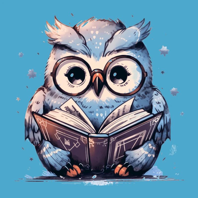 Süße Eule Buch Lesen Lesefan Bücher