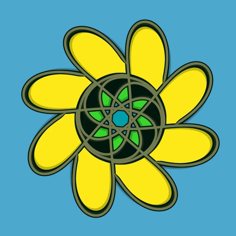 Abstract with different patterns