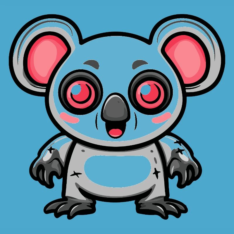 Koala Halloween Comic Funny