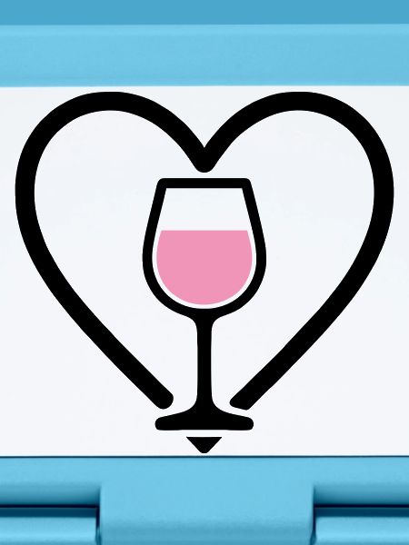 Heart + Rosé Wine – Rosé Lover