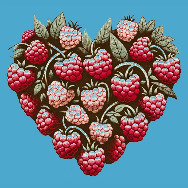 Raspberry Heart Pattern