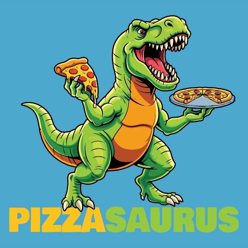 Pizzasaurus Dinosaur Pizza Lover Funny 