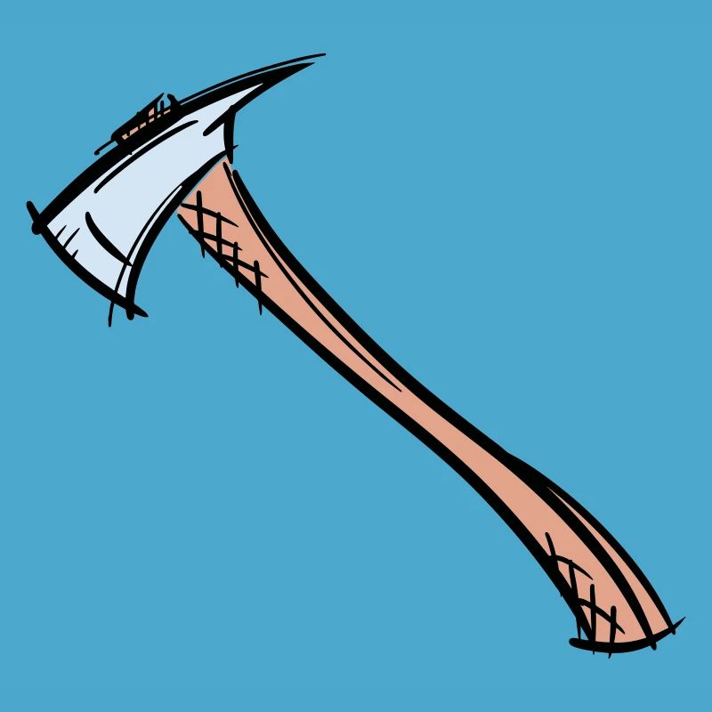 Axe Drawing / Fireman's Axe. Fireman.