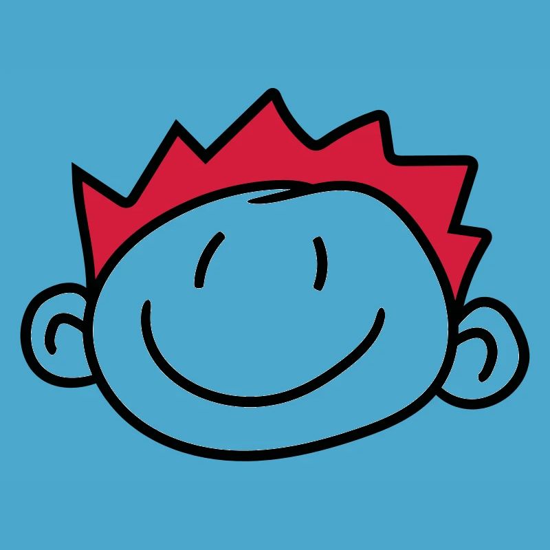 gesicht kopf kind gemalt kritzel comic cartoon jun