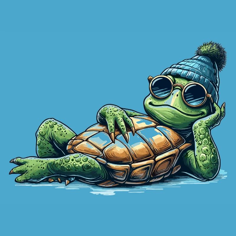 Chill Toad Turtle Cool Chill Gift
