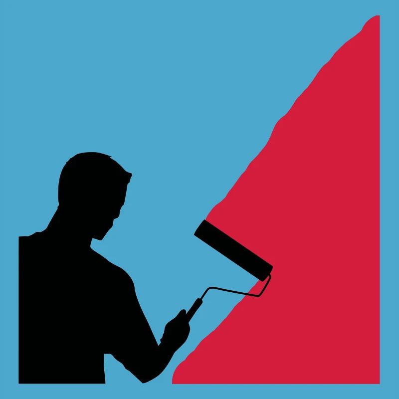 Painter and painter - vector