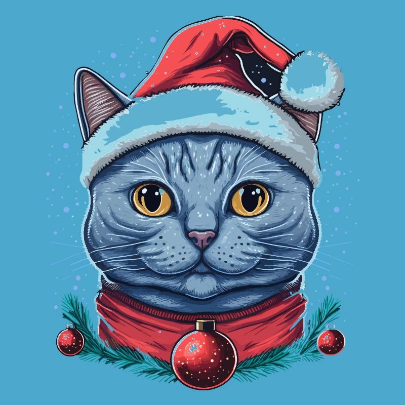 Perfektes Weihnachtskatzendesign, das beste Weihnachtsgeschenk