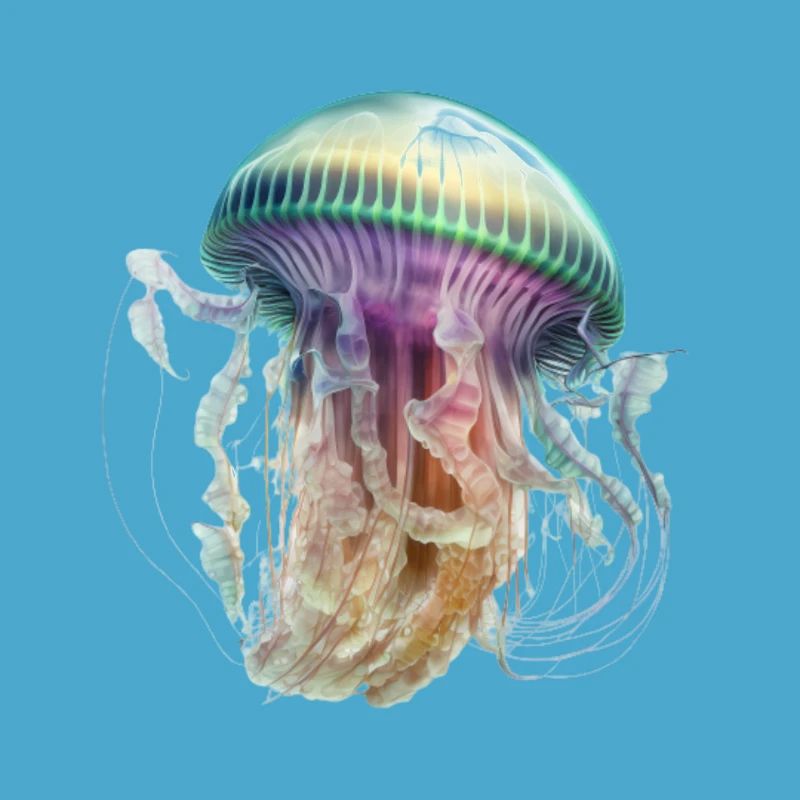 Conception colorée de méduses: élégante et accrocheuse