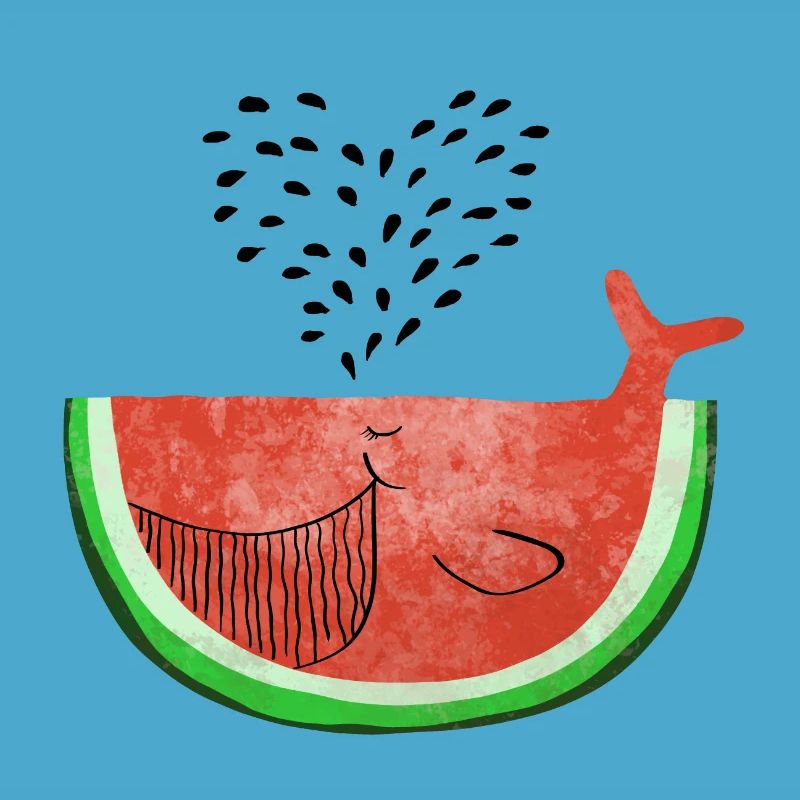 Pastèque Wal - melon Walvis - Fruit -Love