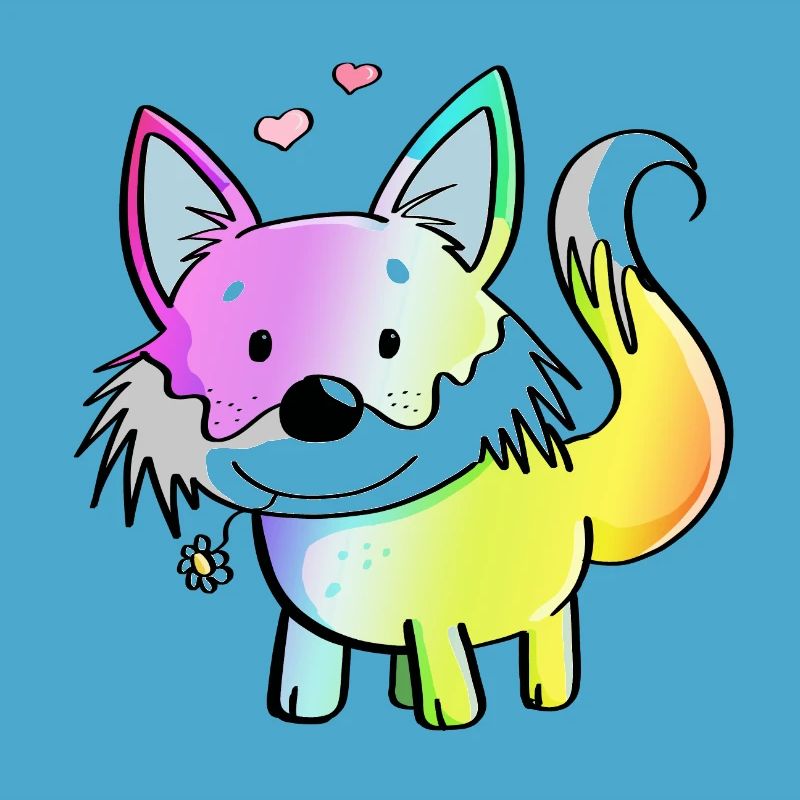 Fox rainbow - foxes - red fox - predator