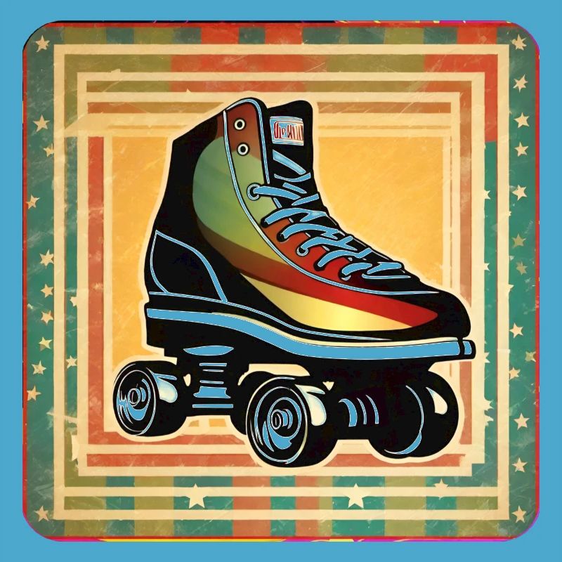 Cooler Disco Rollschuh Retro Style