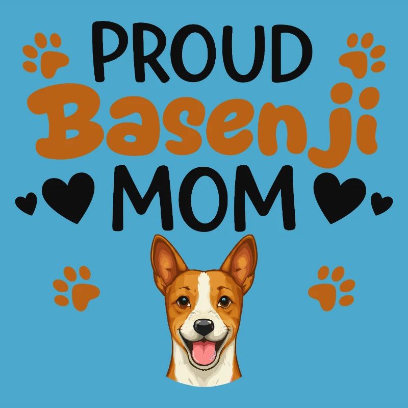 Stolze Barkless Dog Mutter, Basenji