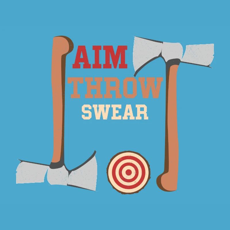 Aim Throw Jurer Repeat Hachette Lanceur de hache