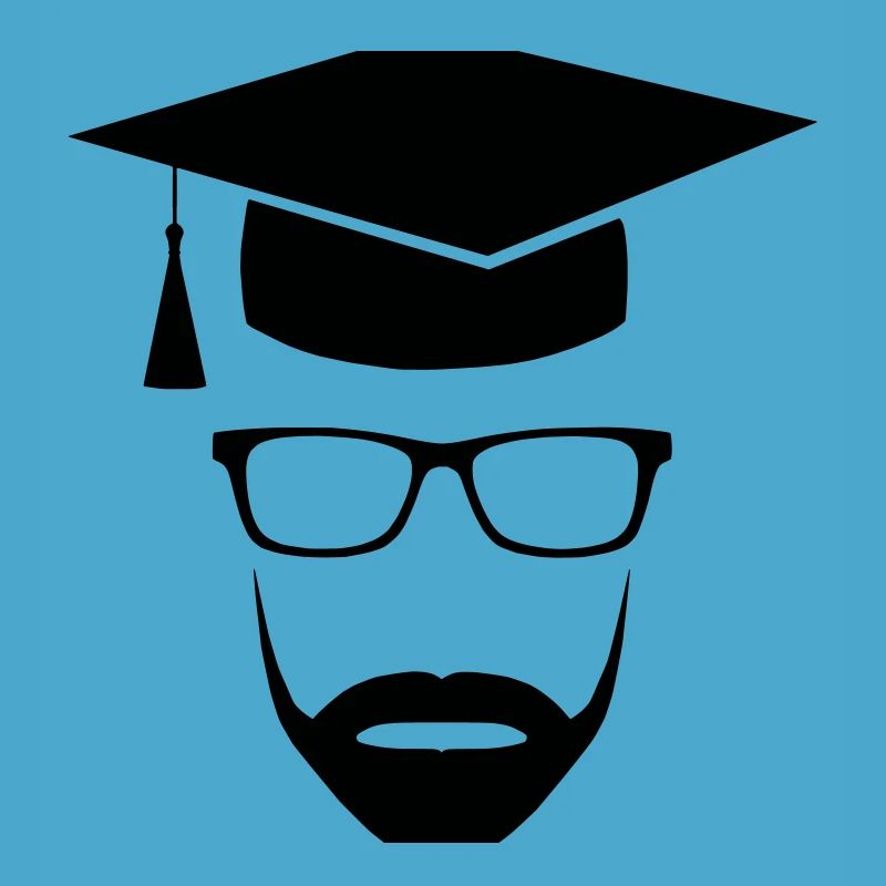 Master Uni Nerd mit Bart