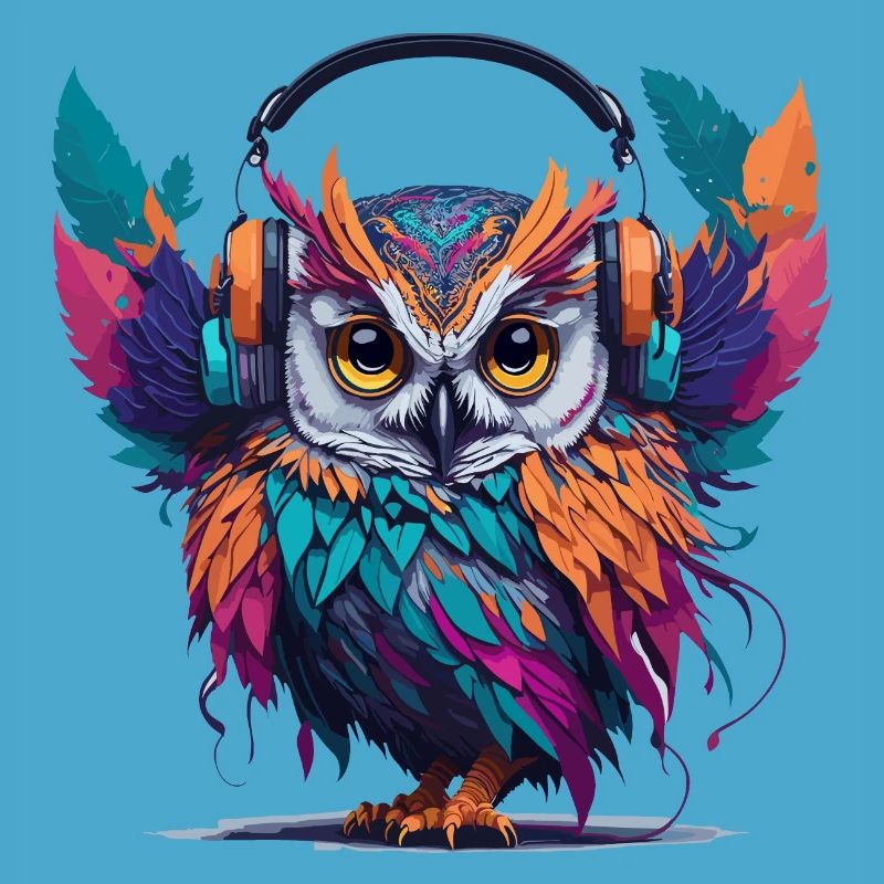 Kopfhörer Eule