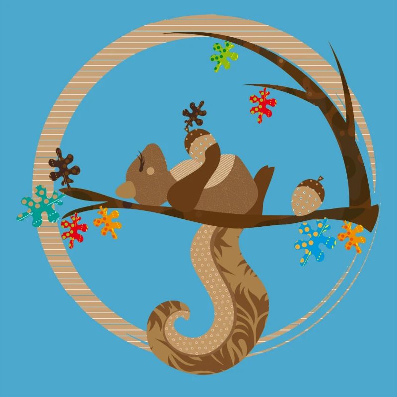 A squirrel is sleeping