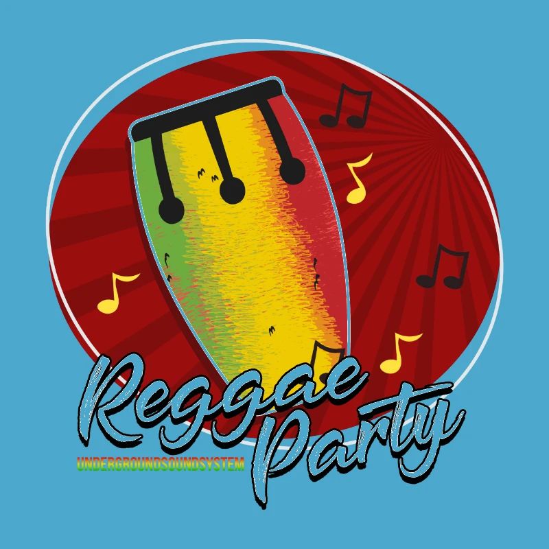 Reggae Party Drum Tee