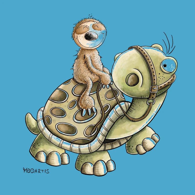 Lazy Sloth Rides Turtle I Chill Break