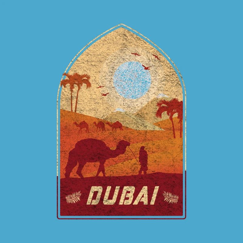 Dubai Vintage Kamel Design / Geschenkidee