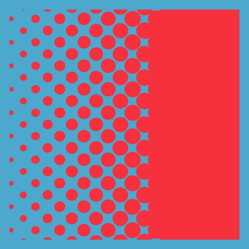 Halftone Gradient Rotes Panel