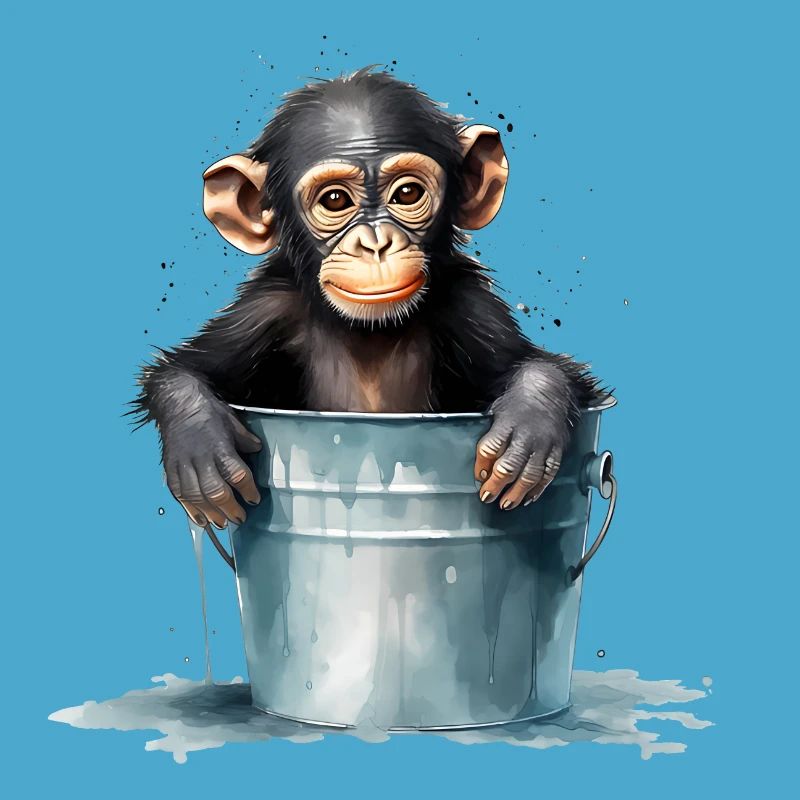 Monkey seeks cooling